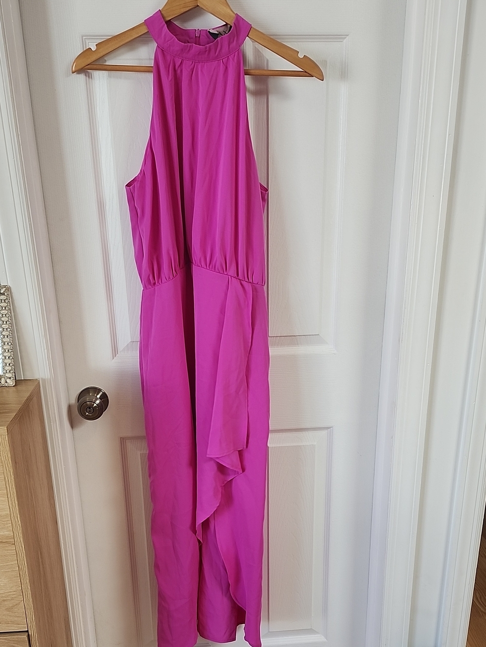 AX Paris Halter Neck Jumpsuit in Fuchsia